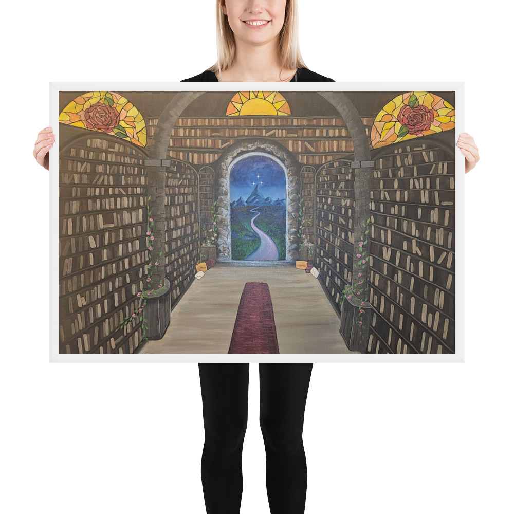 Library of the Realms (Framed paper poster)