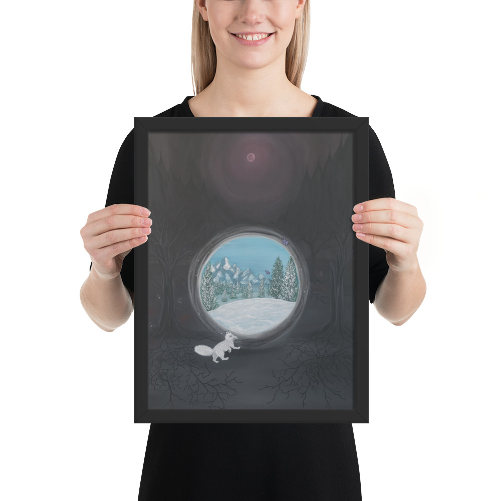Follow the Fox (Framed paper poster)