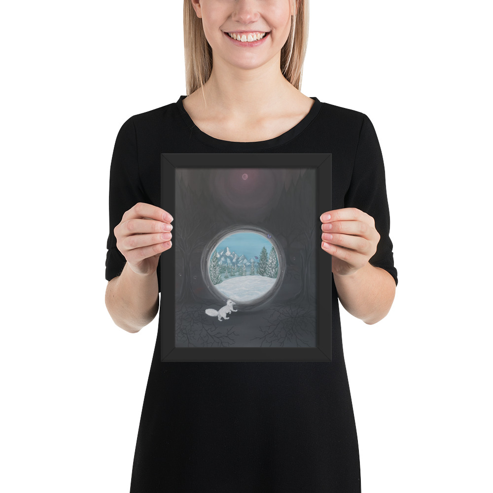 Follow the Fox (Framed paper poster)