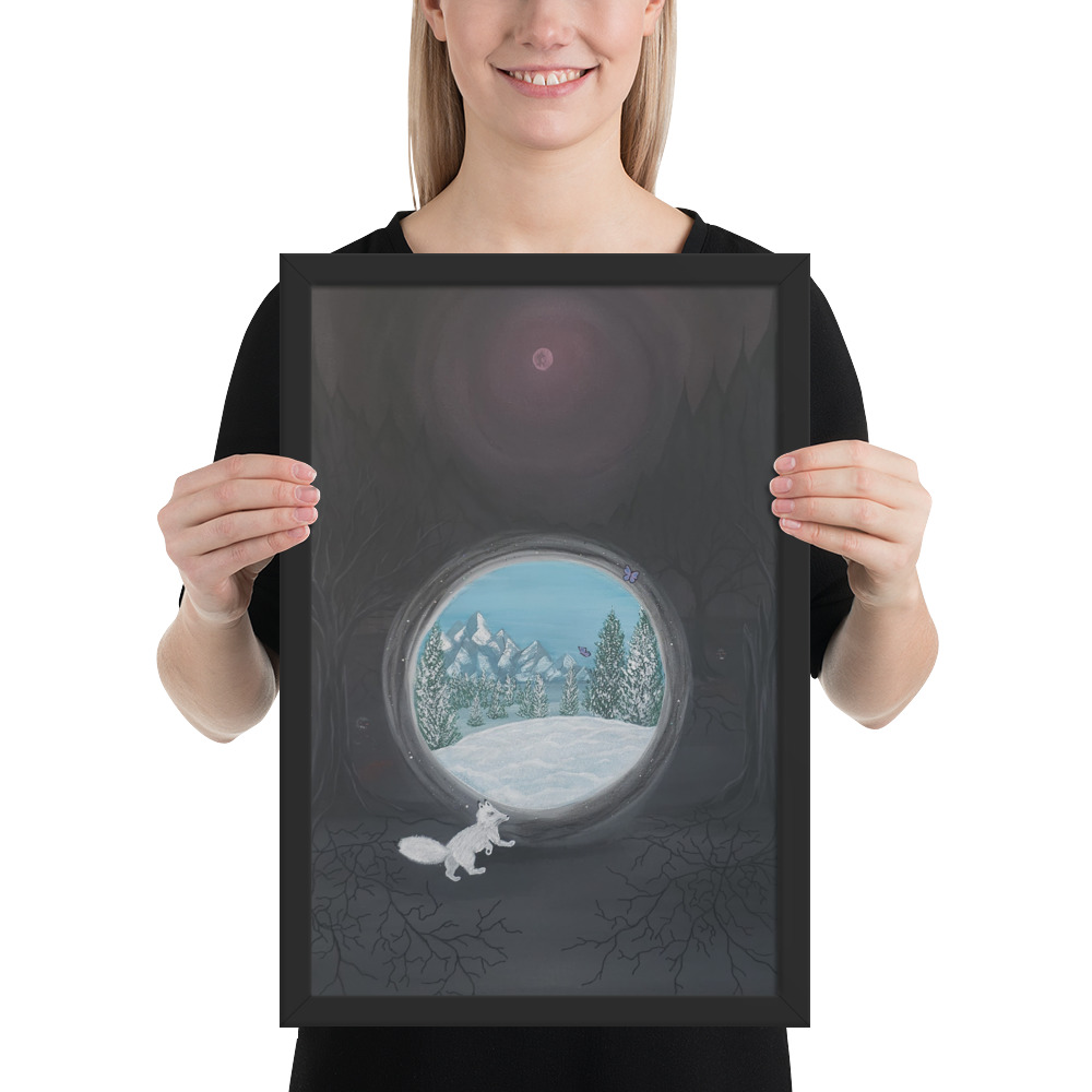 Follow the Fox (Framed paper poster)