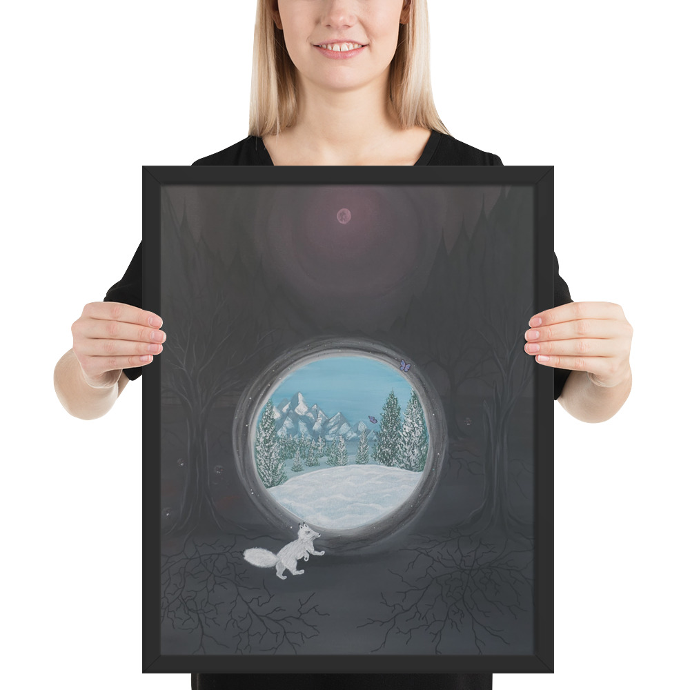 Follow the Fox (Framed paper poster)