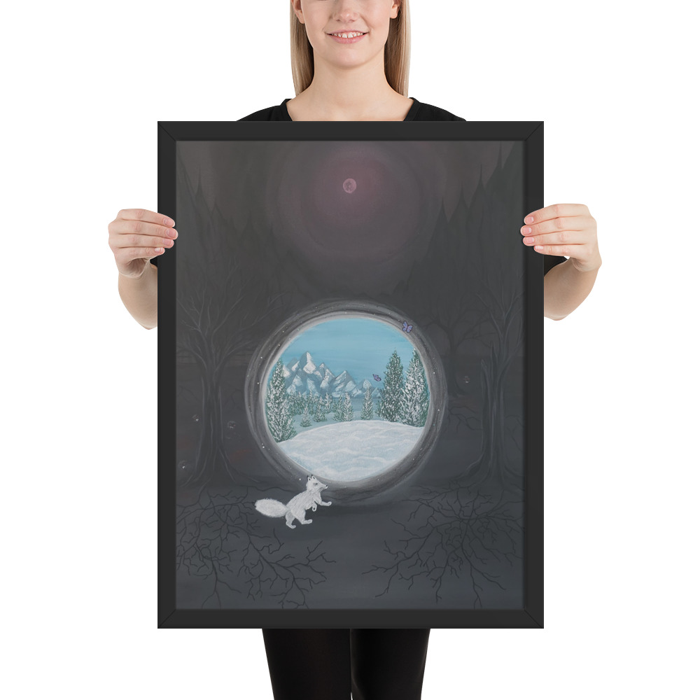 Follow the Fox (Framed paper poster)