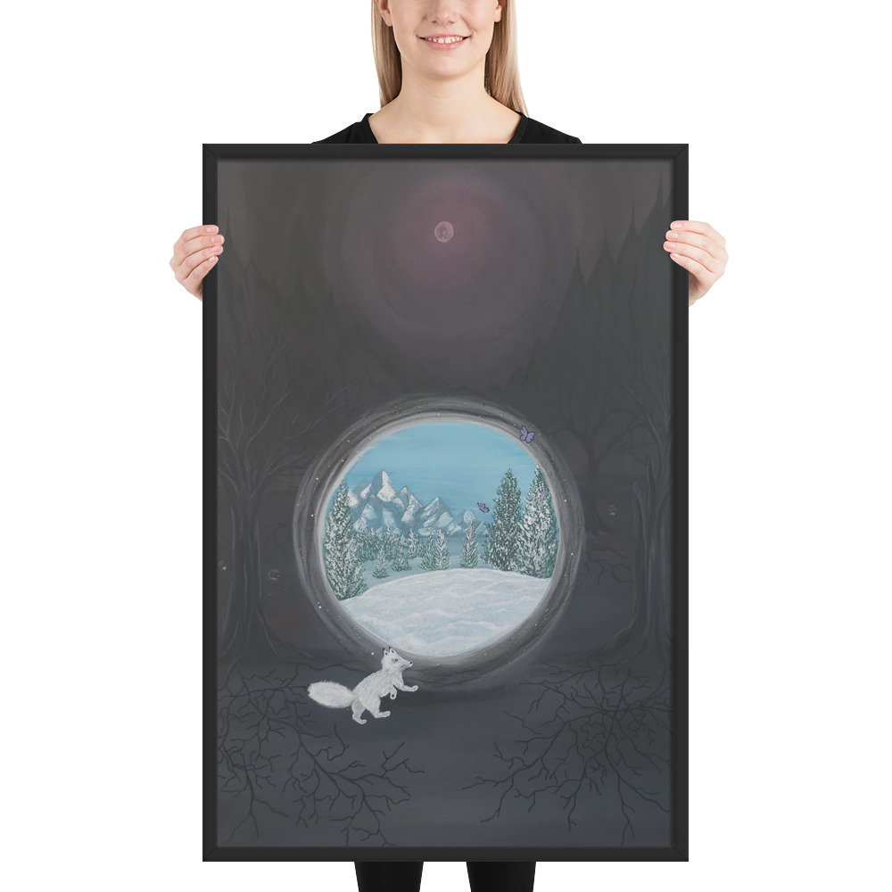 Follow the Fox (Framed paper poster)
