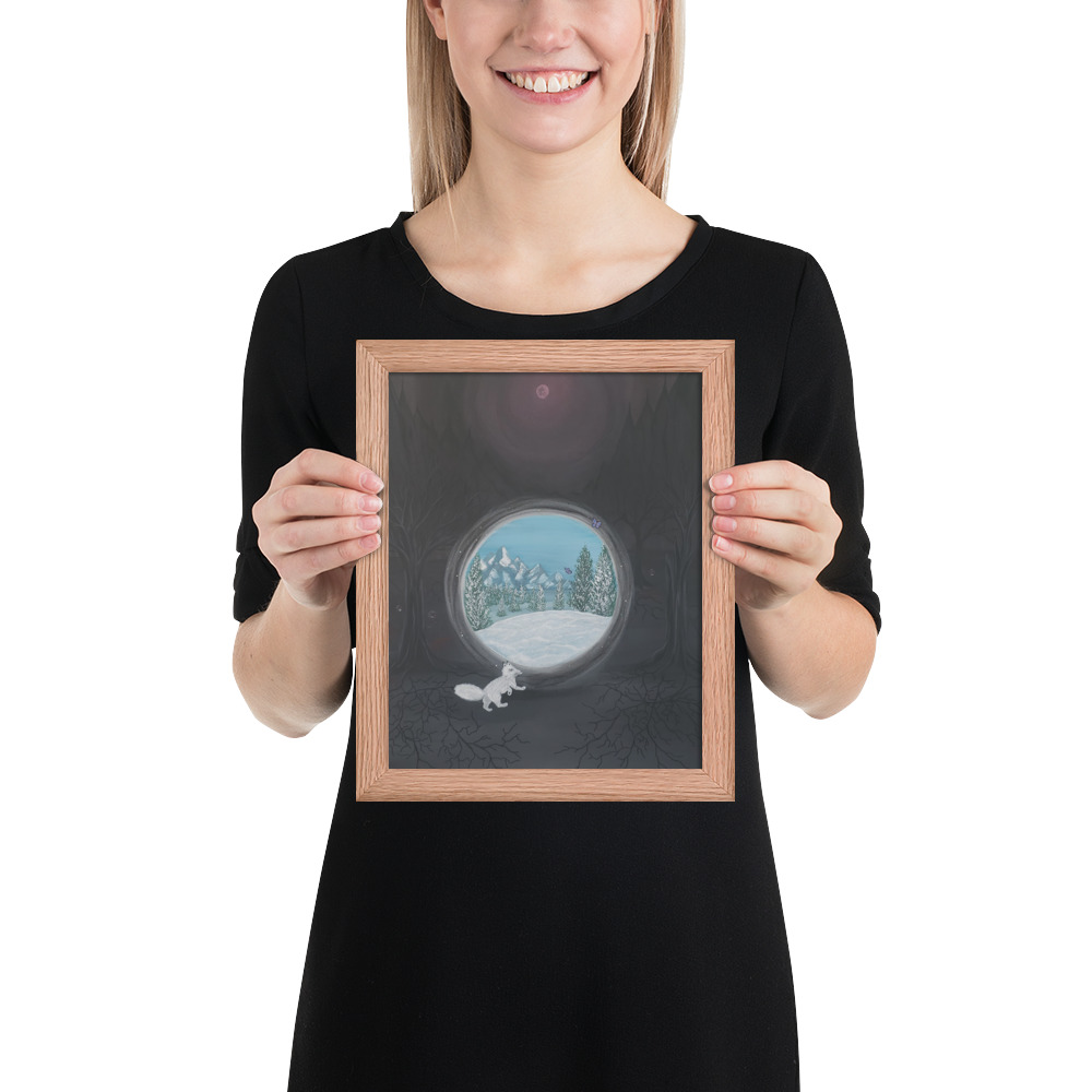 Follow the Fox (Framed paper poster)