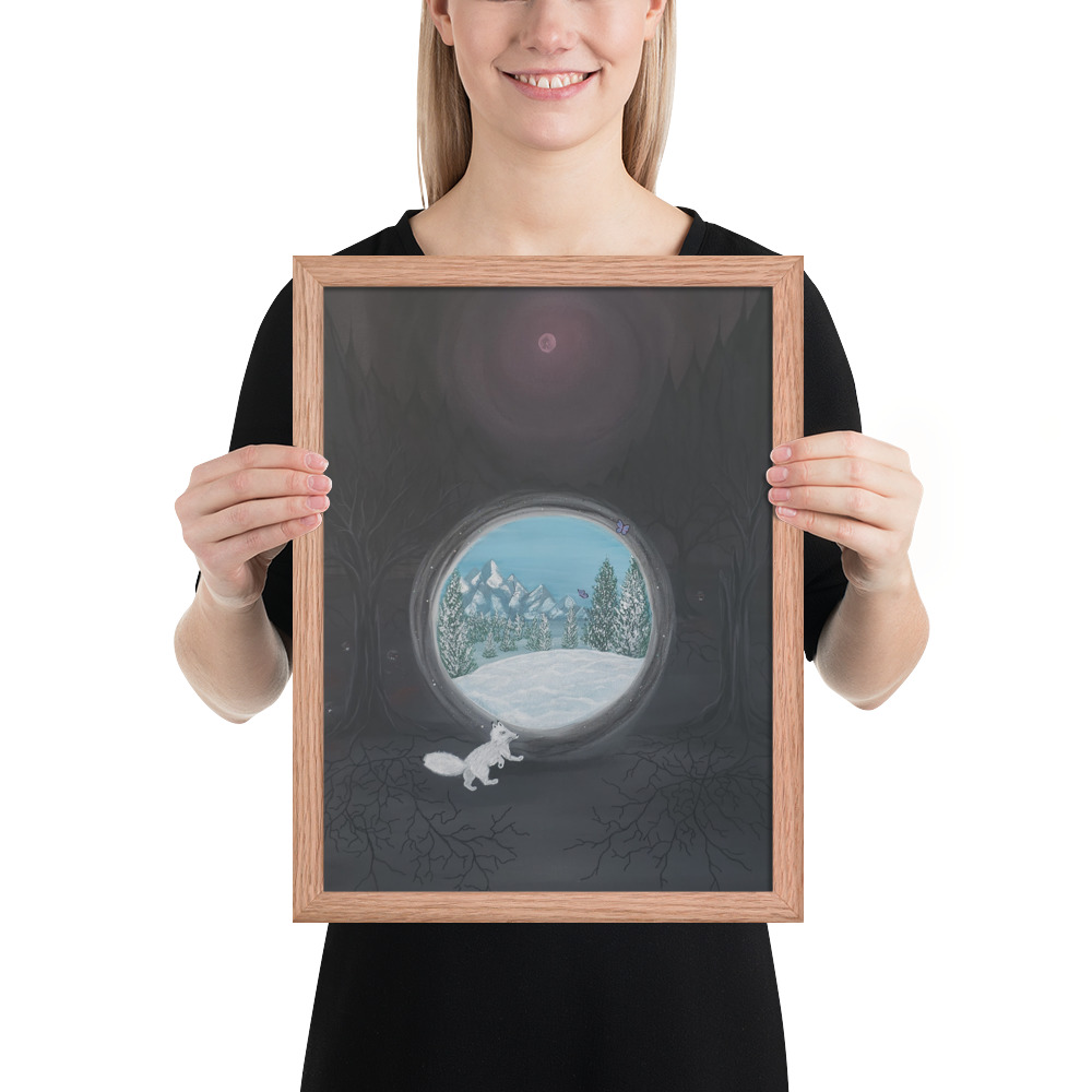 Follow the Fox (Framed paper poster)
