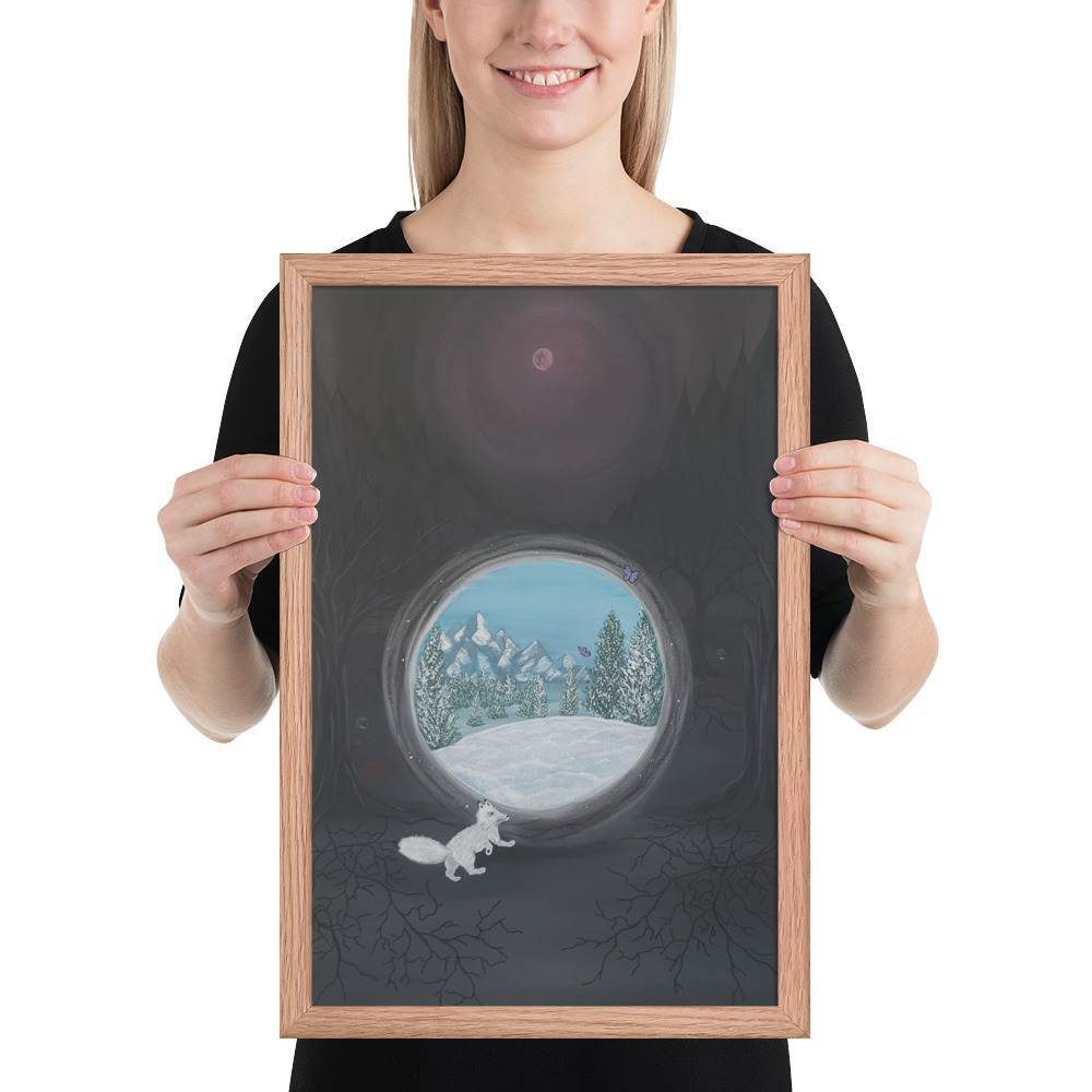 Follow the Fox (Framed paper poster)
