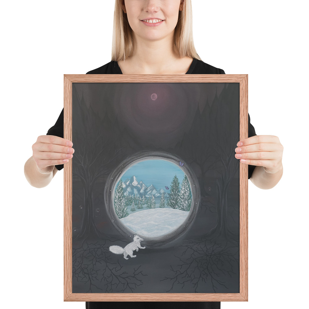 Follow the Fox (Framed paper poster)