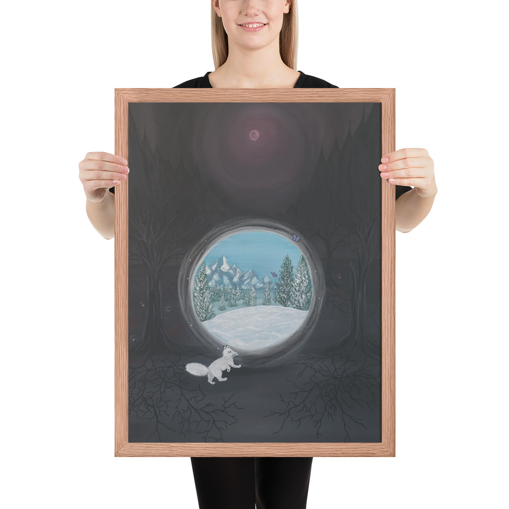 Follow the Fox (Framed paper poster)