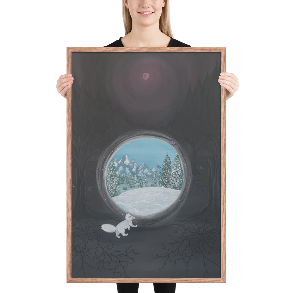 Follow the Fox (Framed paper poster)