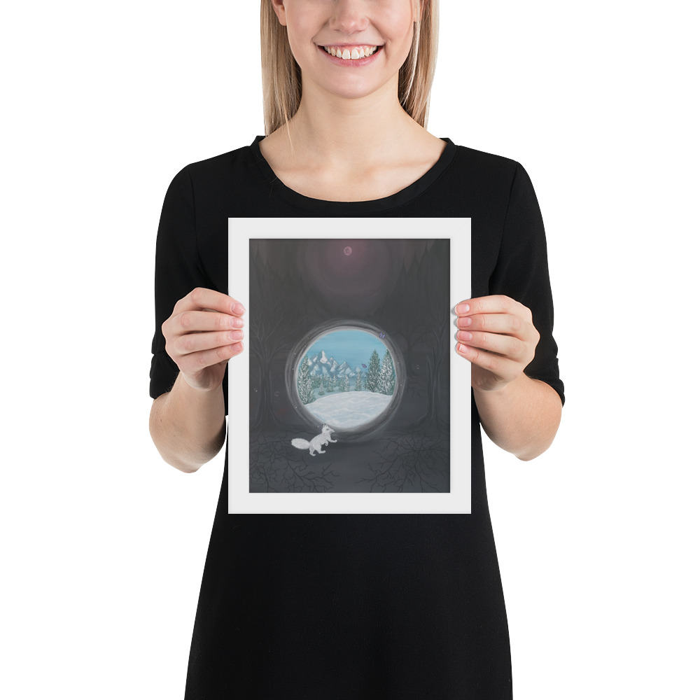 Follow the Fox (Framed paper poster)
