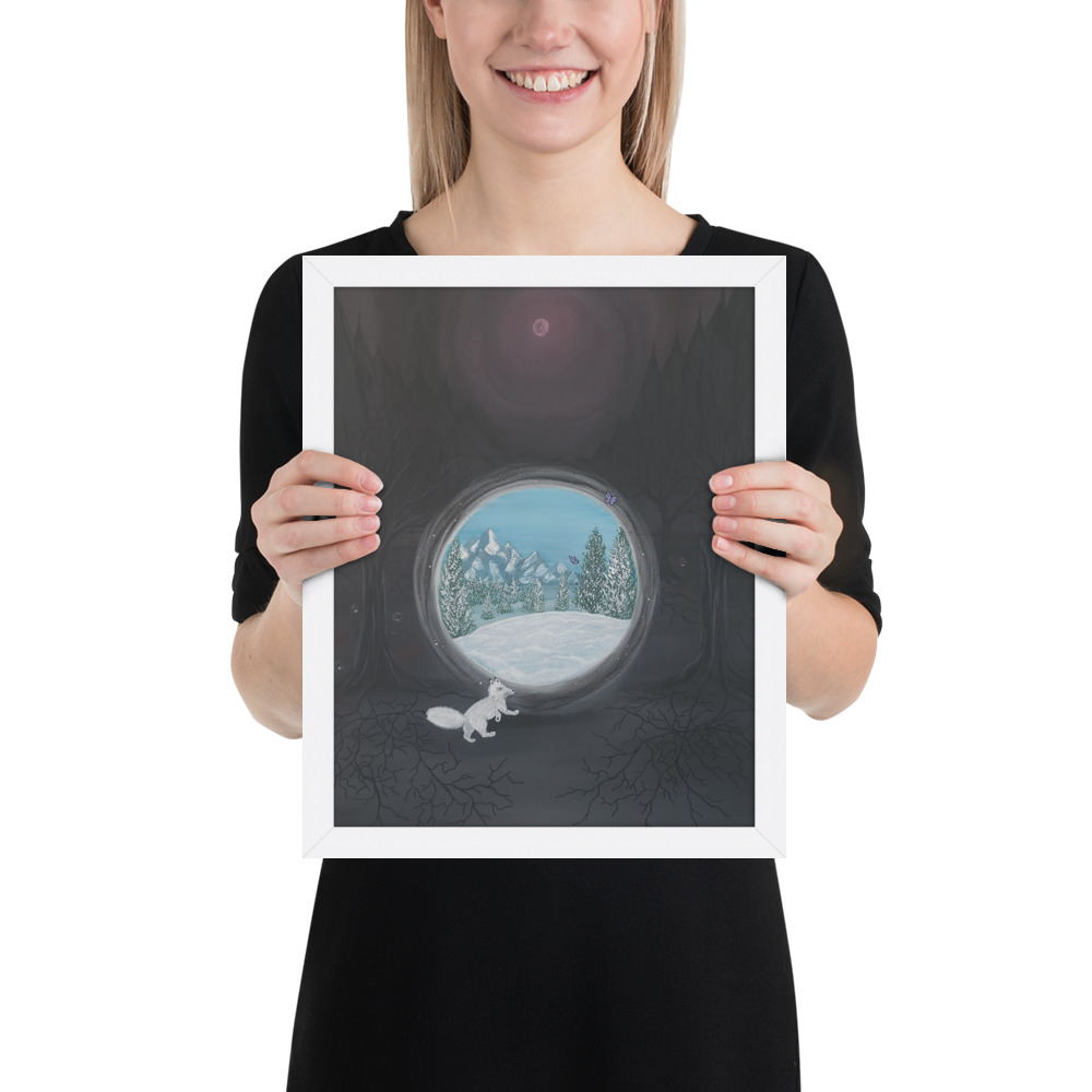 Follow the Fox (Framed paper poster)