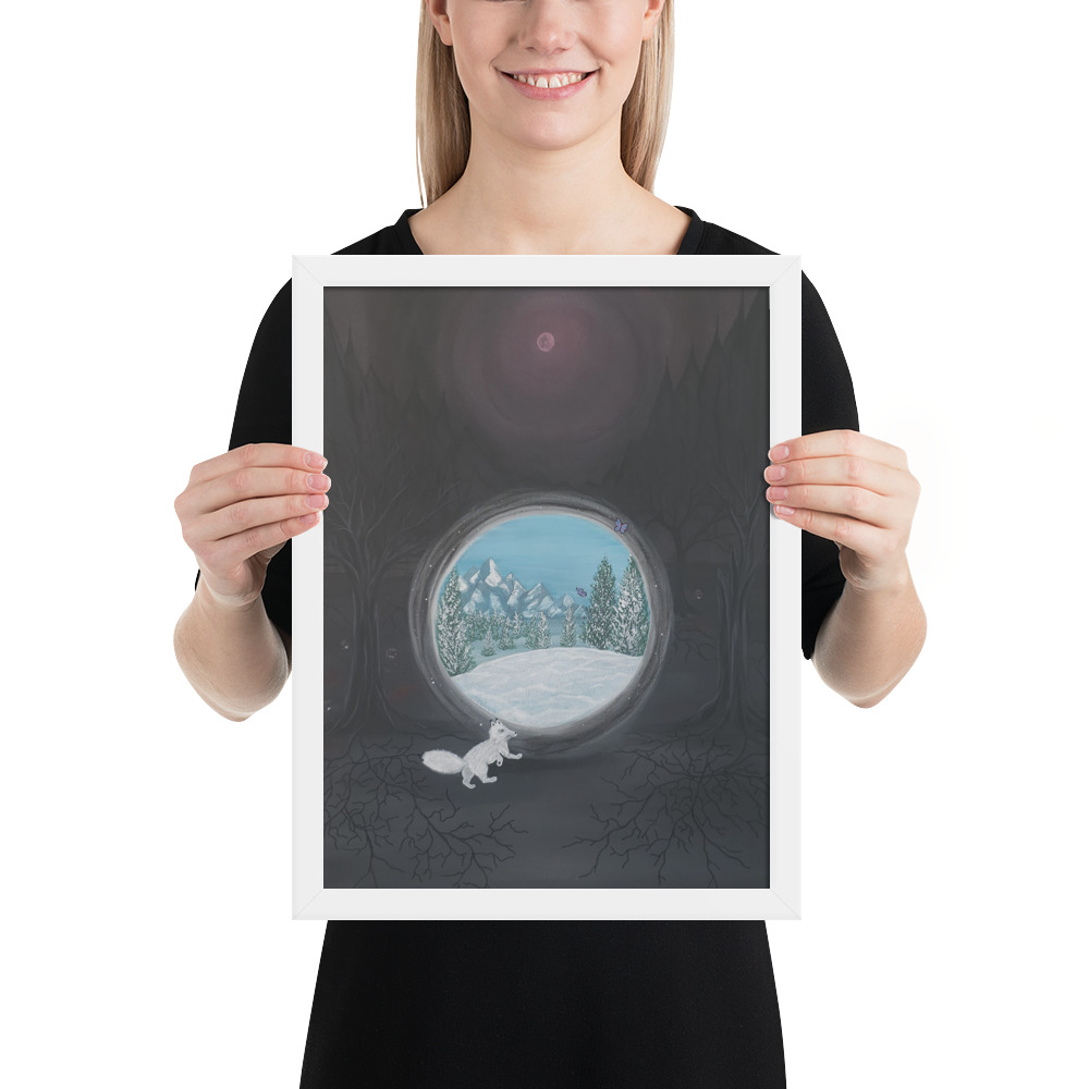 Follow the Fox (Framed paper poster)
