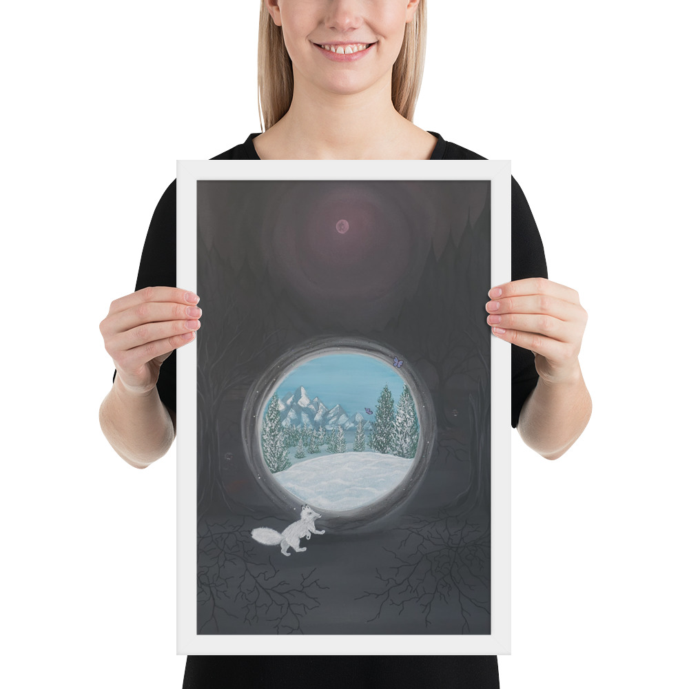 Follow the Fox (Framed paper poster)