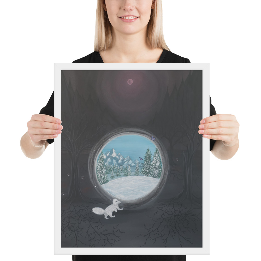 Follow the Fox (Framed paper poster)