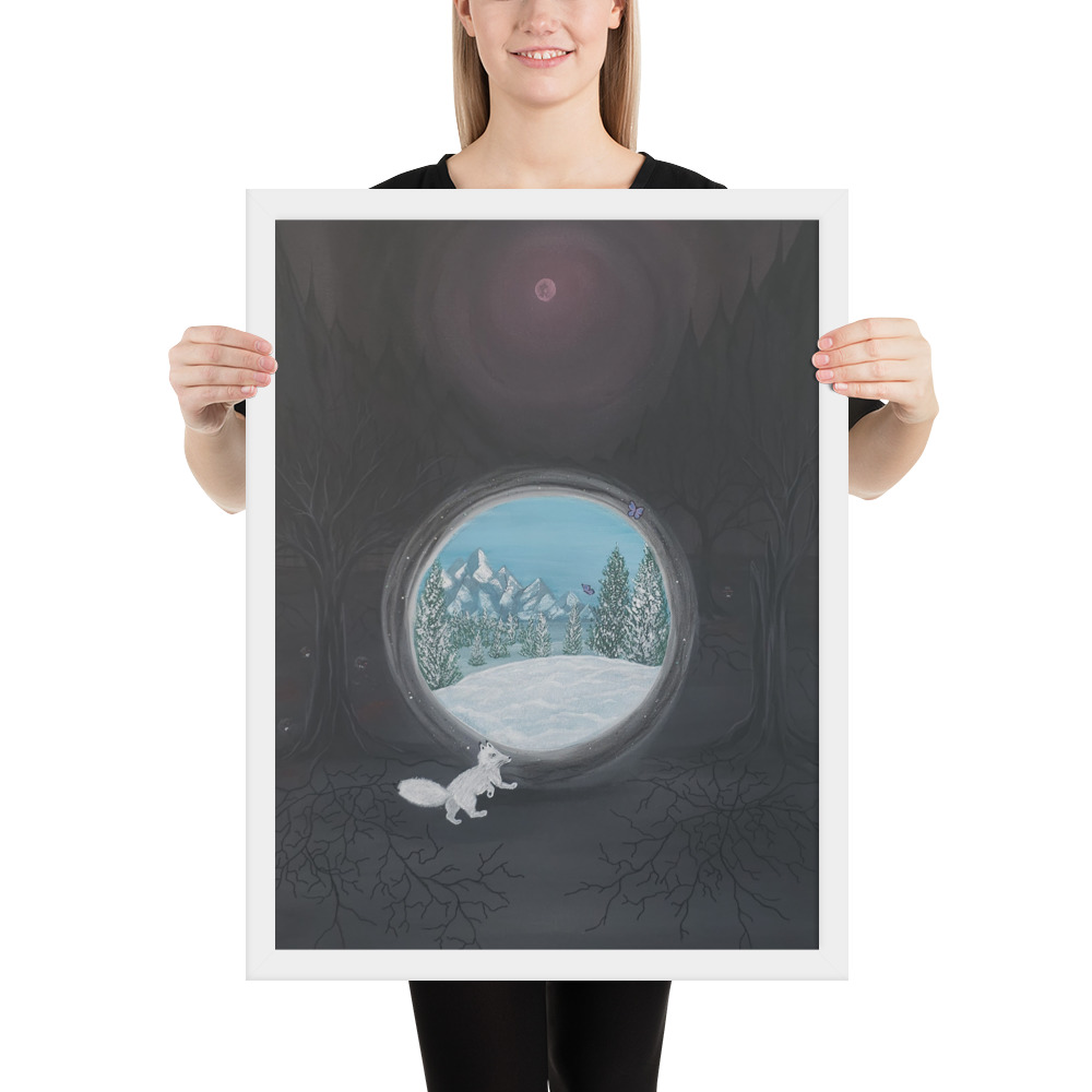 Follow the Fox (Framed paper poster)