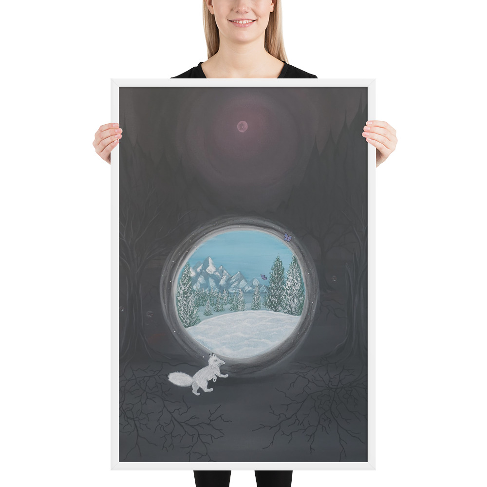 Follow the Fox (Framed paper poster)